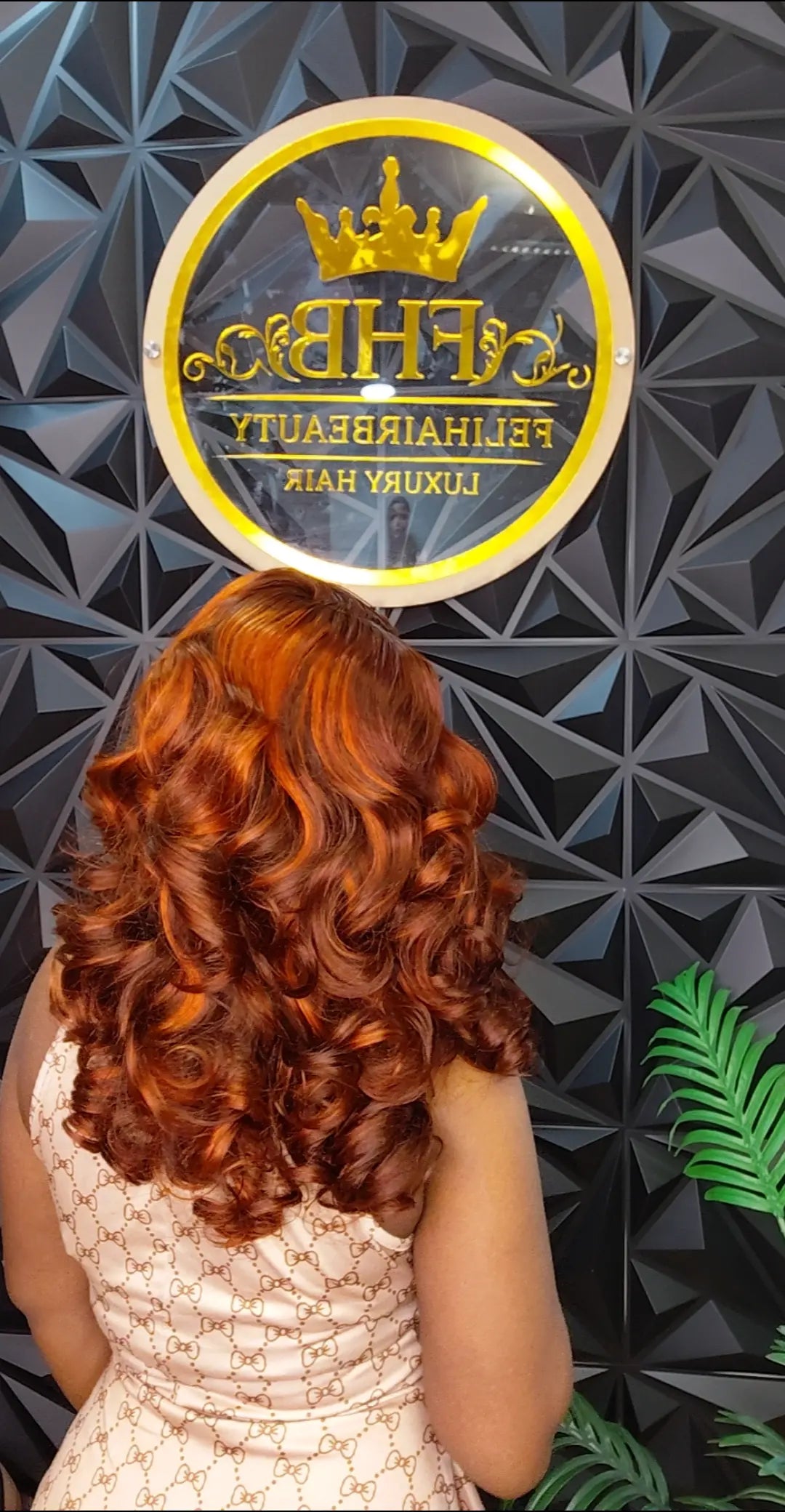 FHB Copper Bounce Human Hair Wig