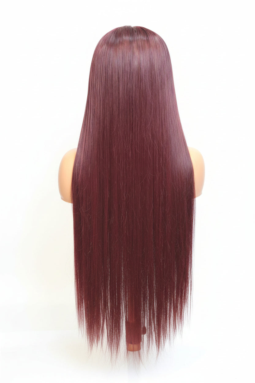 FHB Parrucca Liscia e Setosa Luxe Color Borgogna