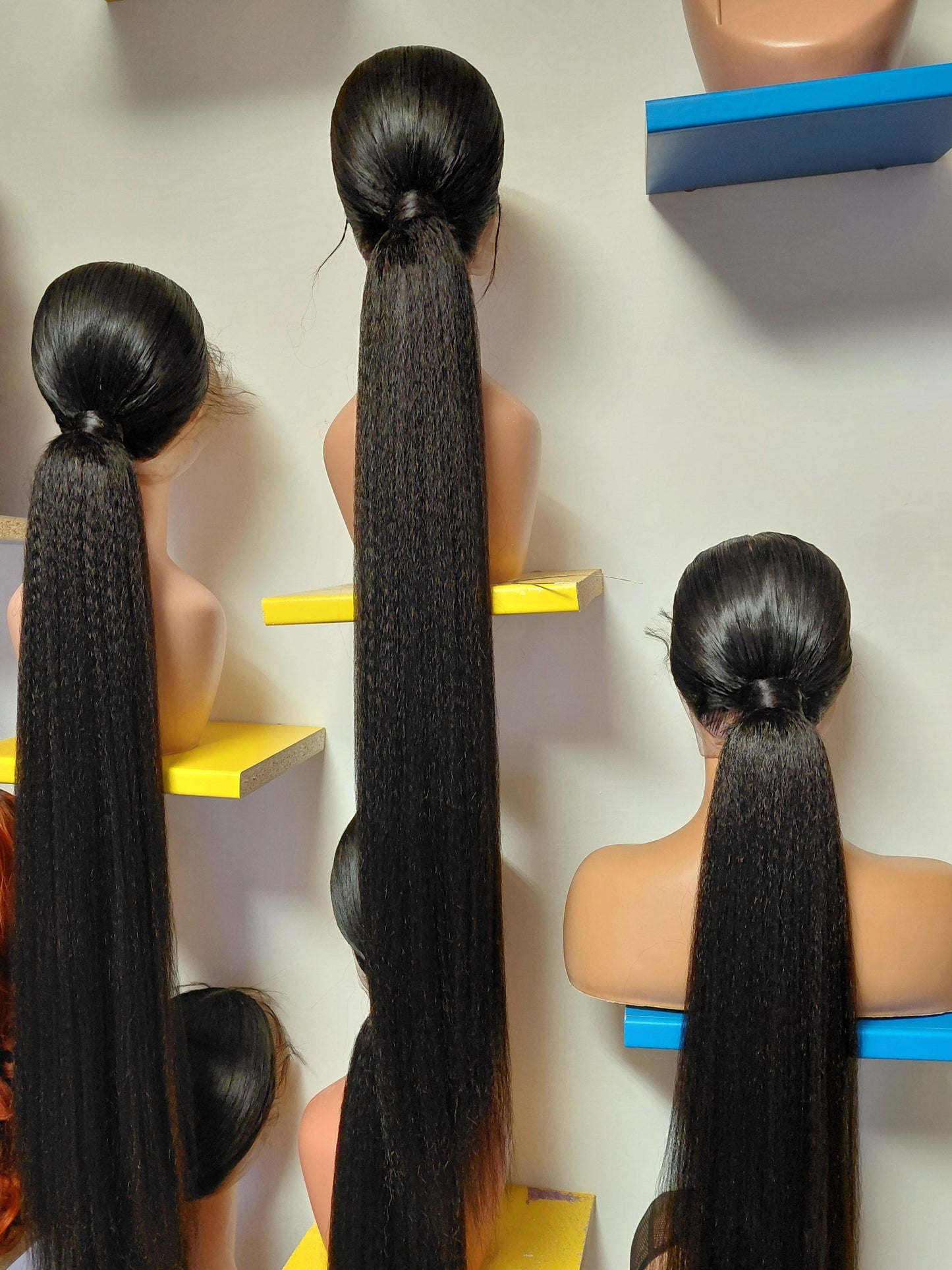 Ponytail gluless wig