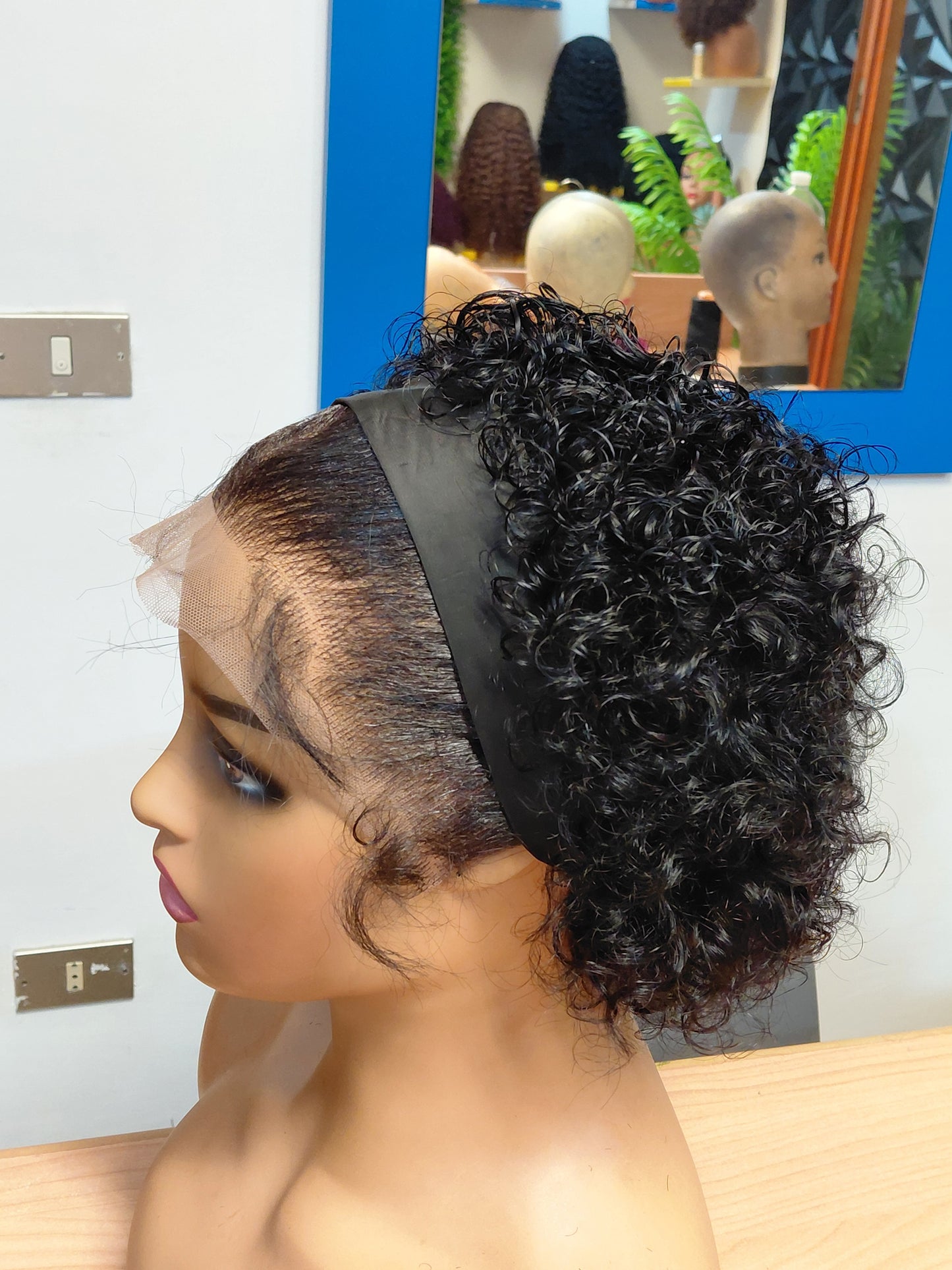 FHB Pixie cut Band Wig With Frontal
