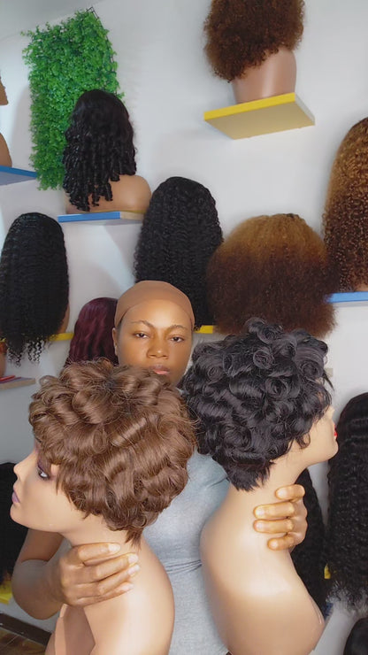 FHB Classic Curl Pixie Wig