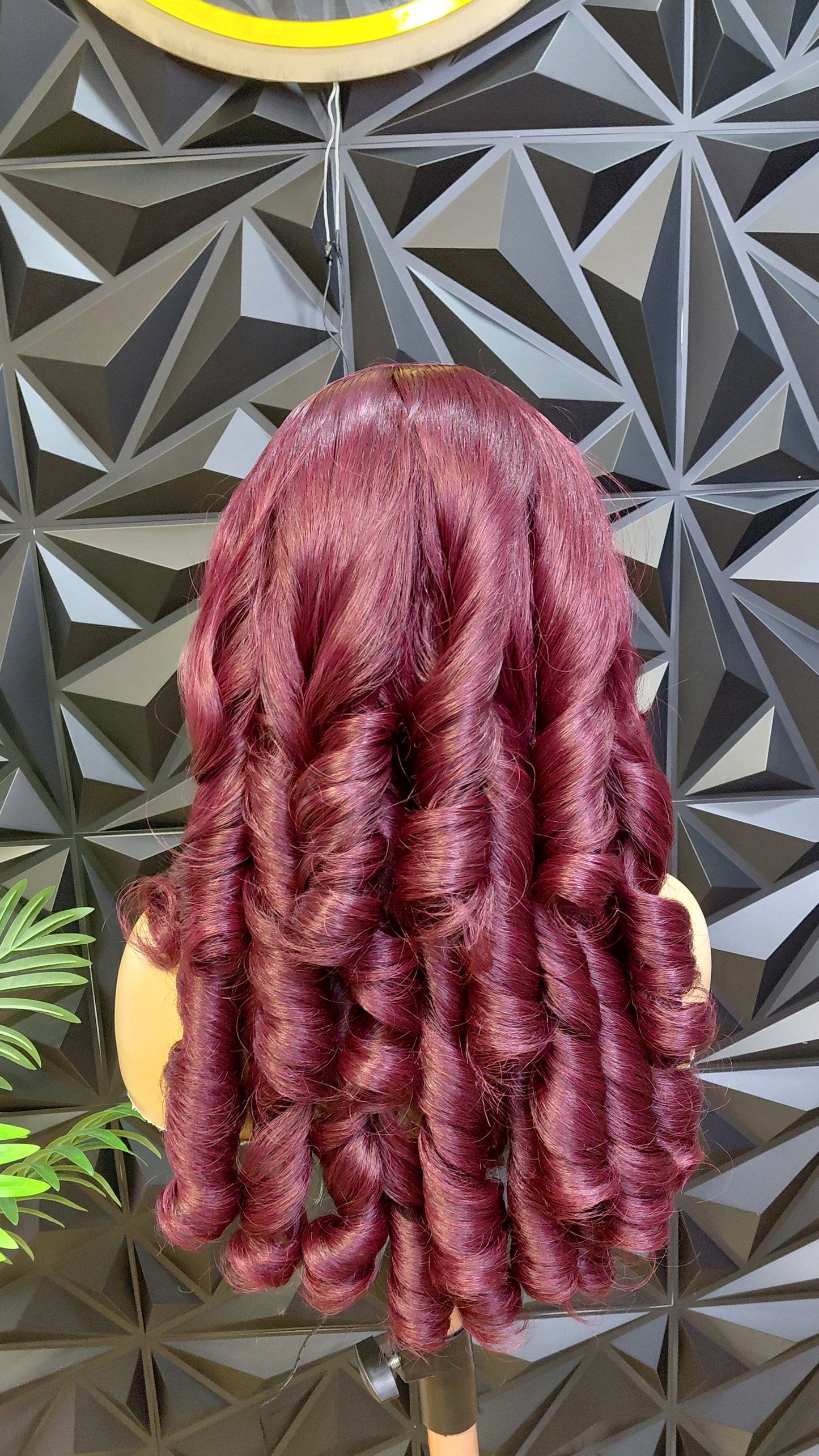 Royal Burgundy Bounce Blended Wig