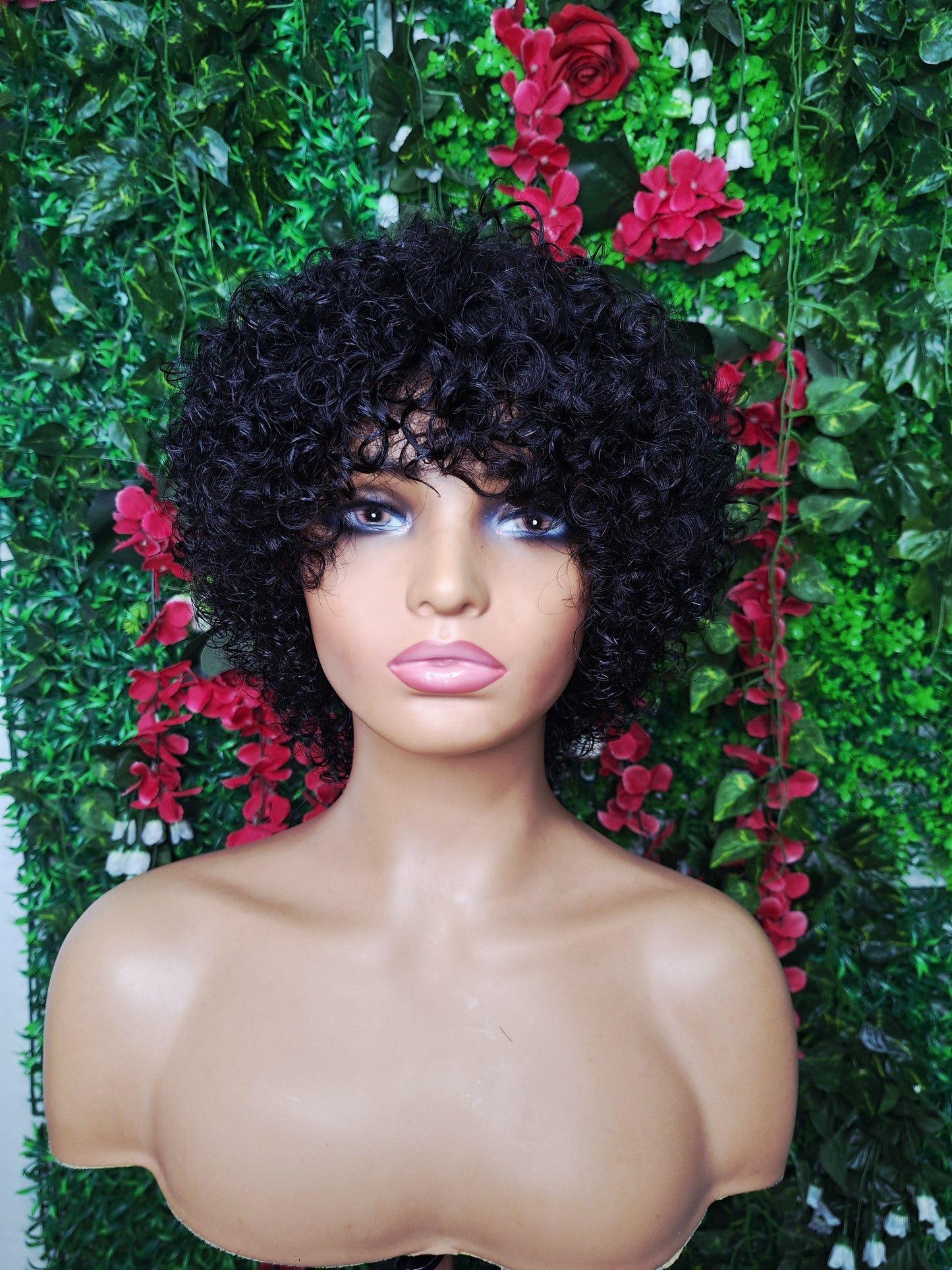 💯 Human hair gluless wig