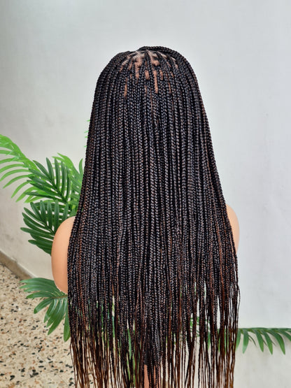 Knotless braided wig