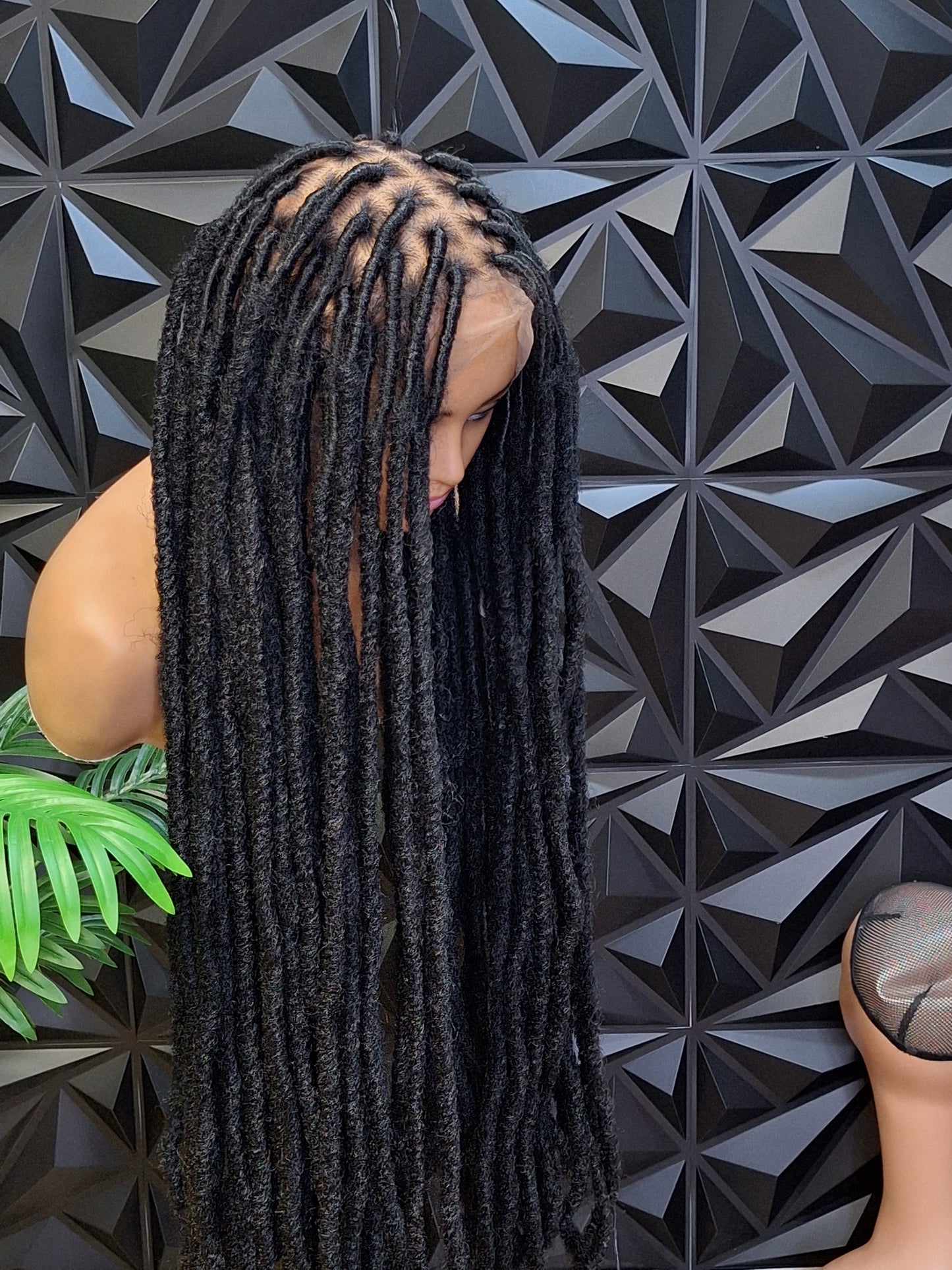 Dreadlocks braided wig