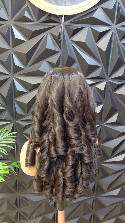 Luxury Chocolate Bounce Blended Wig