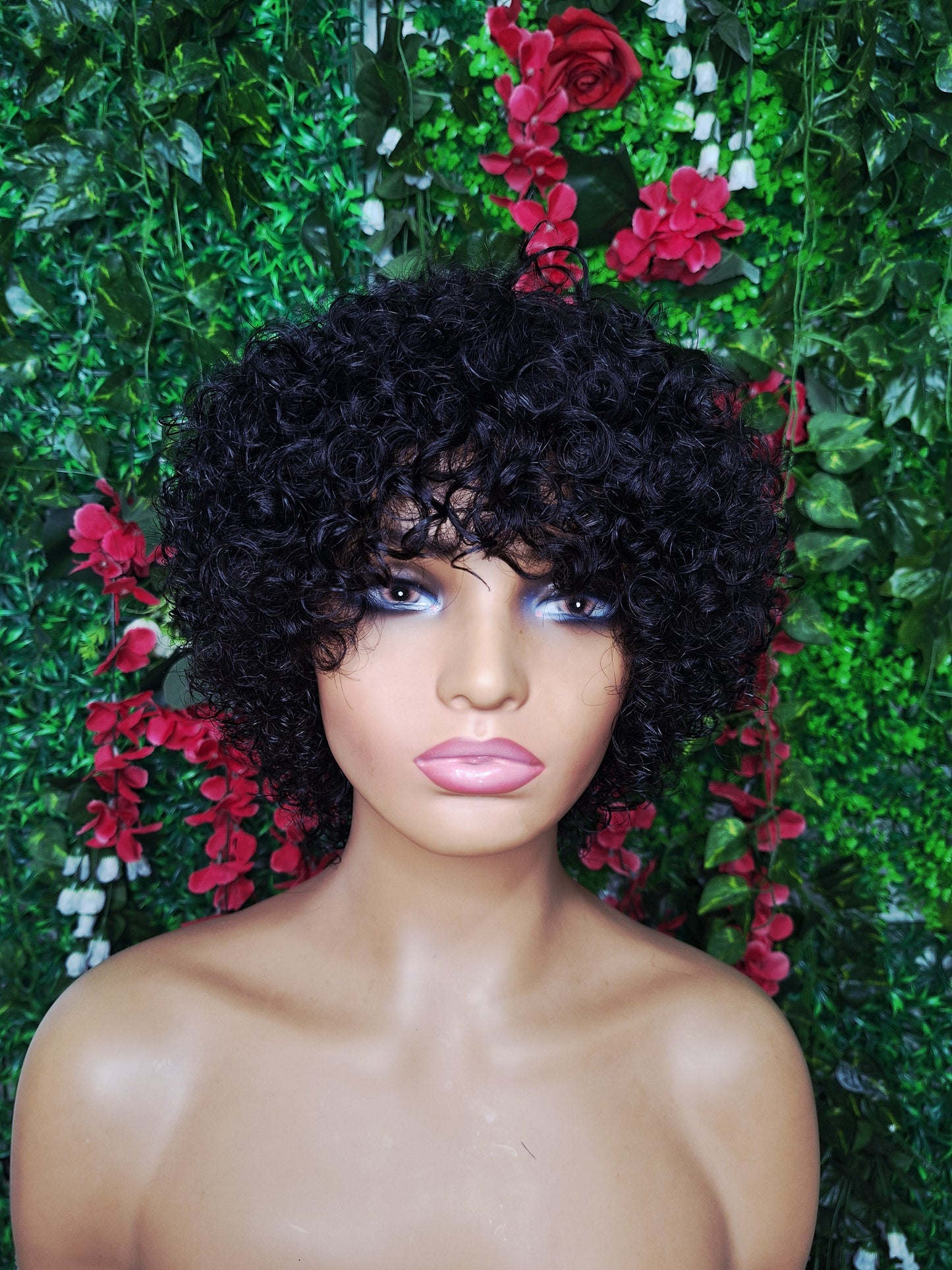 💯 Human hair gluless wig