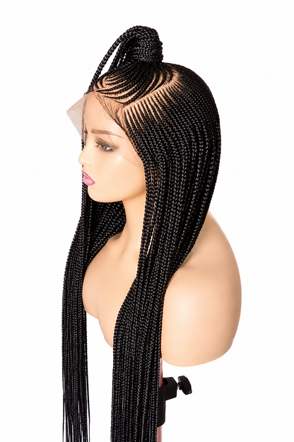 BW-008- Cornrow braided wig
