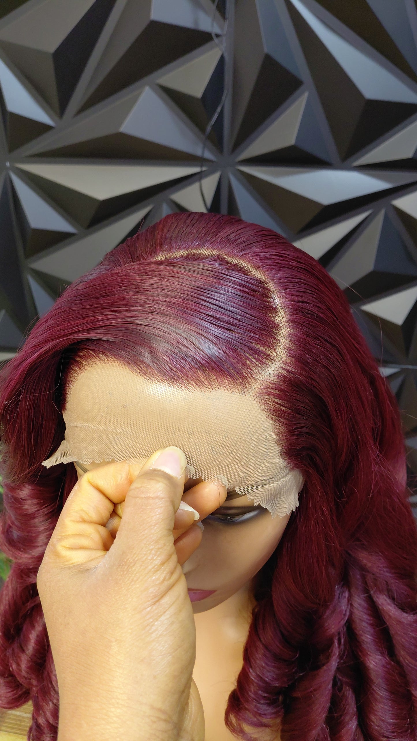 Royal Burgundy Bounce Blended Wig