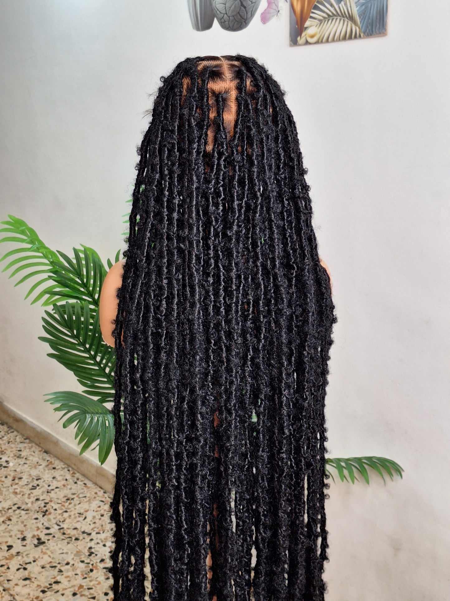 Dreadlocks braided wig
