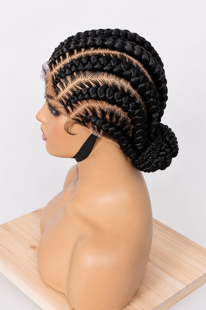 Cornrow braided wig BW-0013