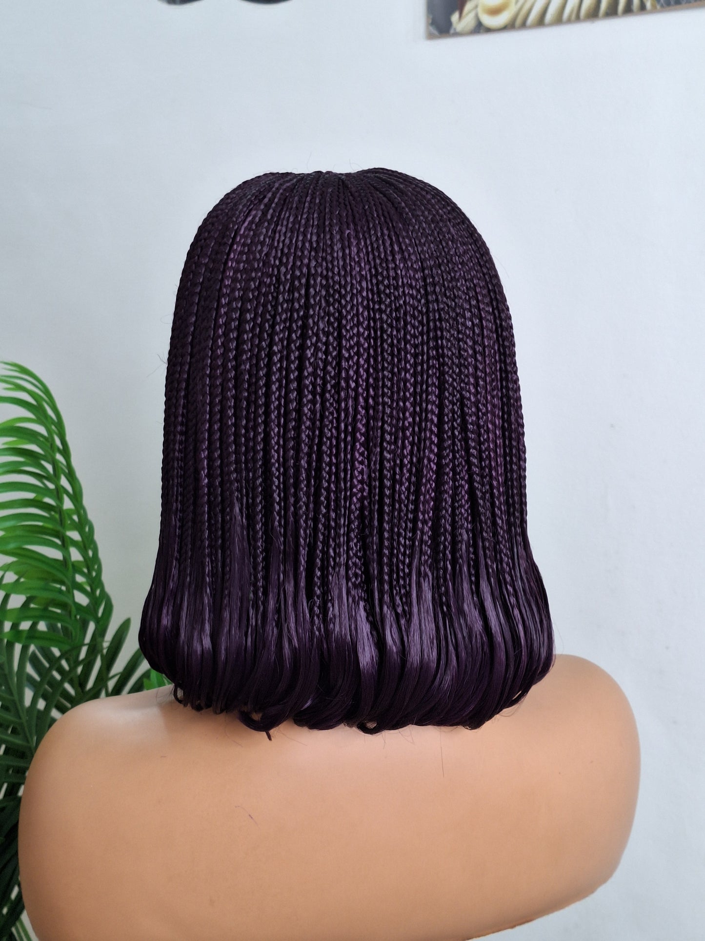 Bob braided wig gluelesswig wig