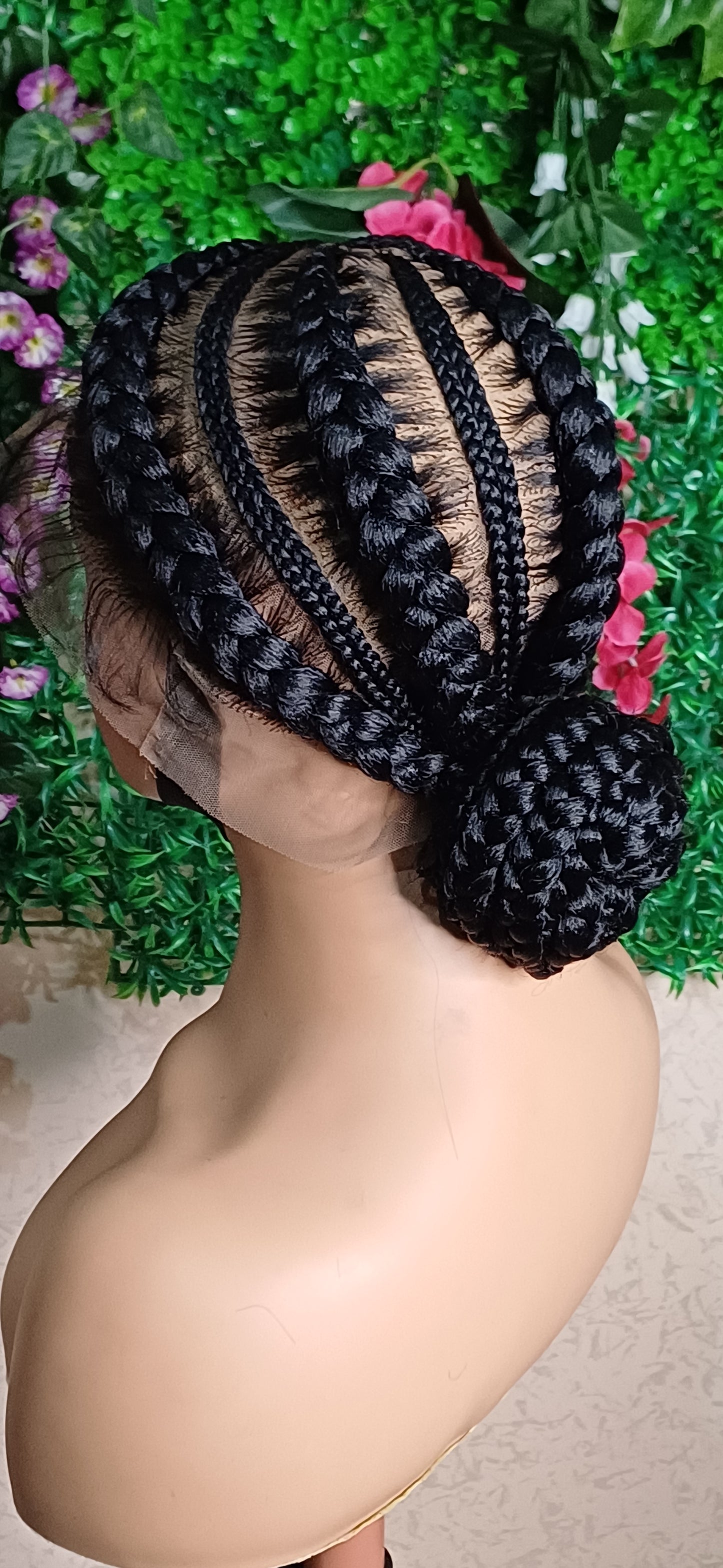 Cornrows gluless wig