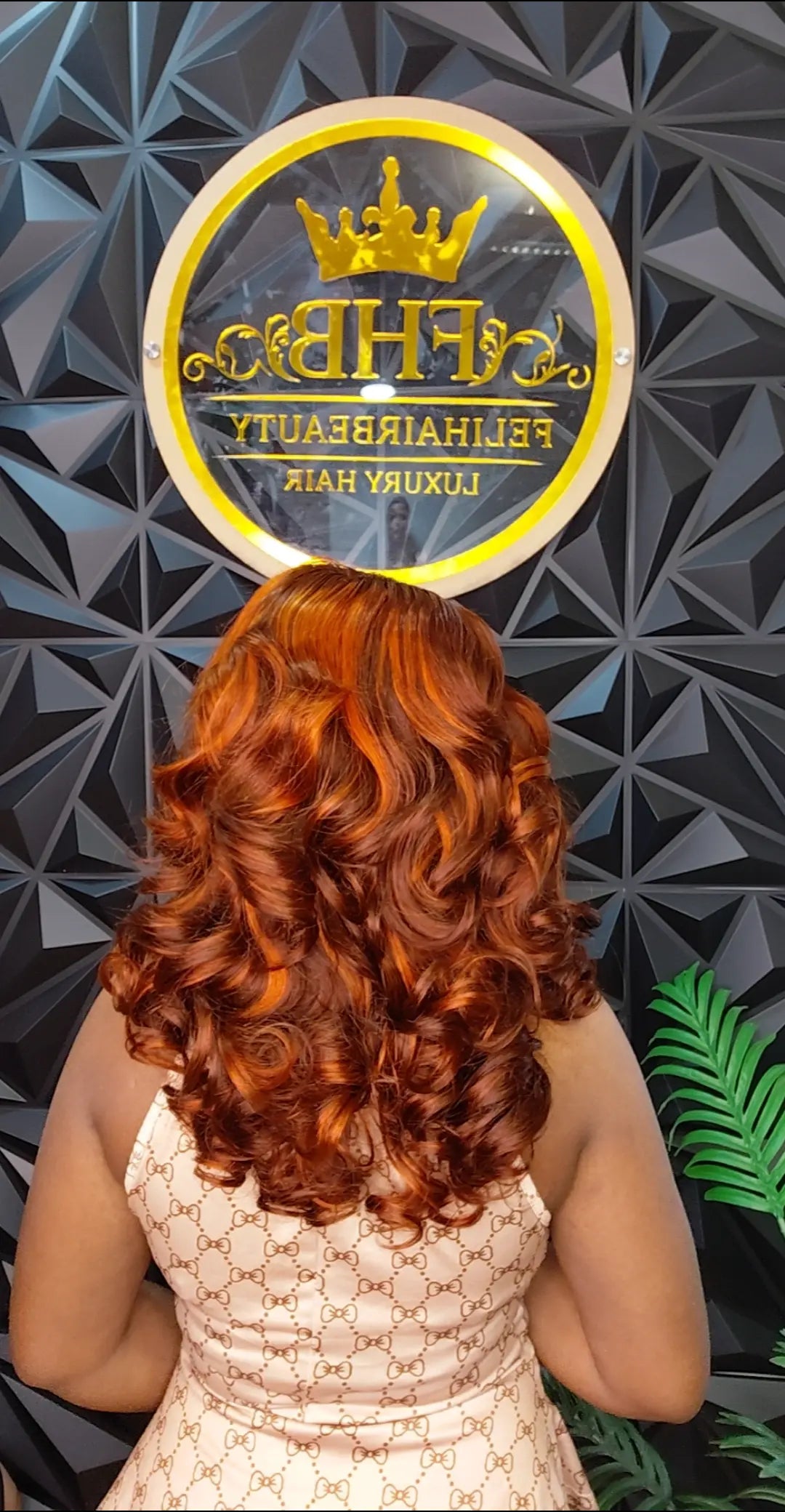 FHB Copper Bounce Human Hair Wig