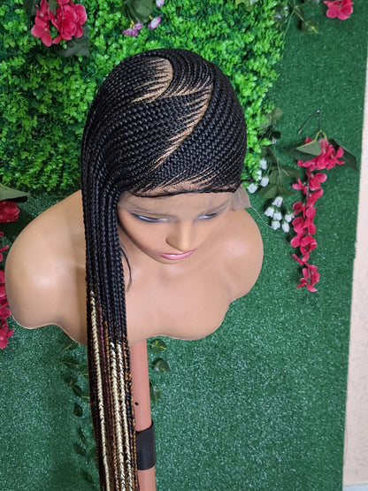 Cornrow braided wig BW-0015