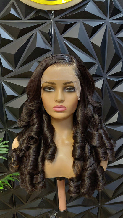 Luxury Chocolate Bounce Blended Wig