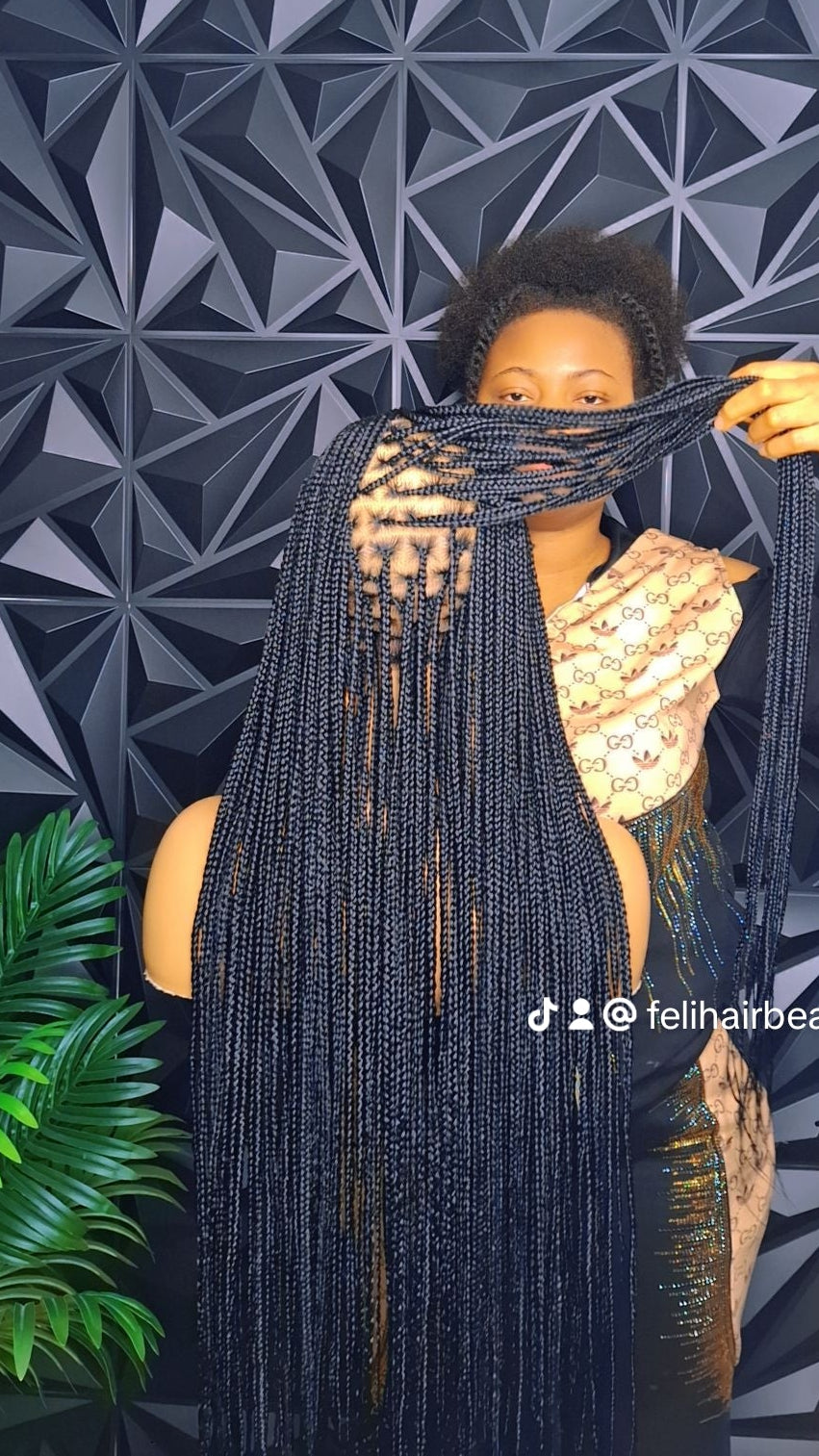 Cornrow braided wig glueless