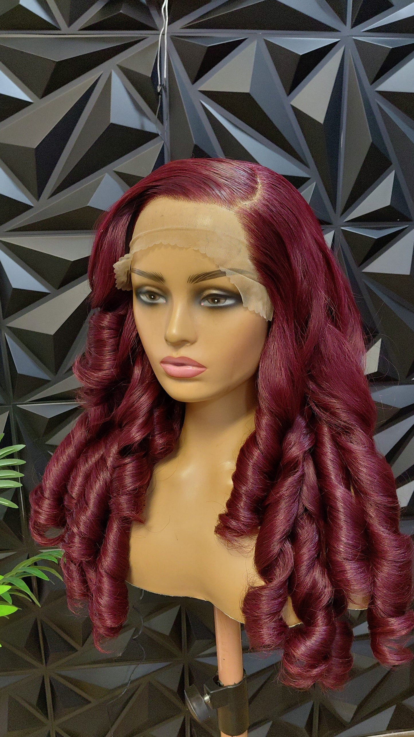 Royal Burgundy Bounce Blended Wig