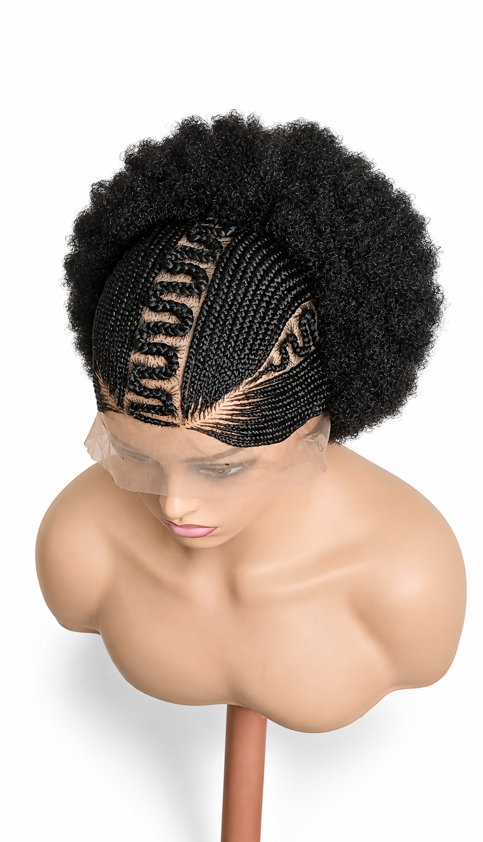 Cornrows/Afro Wig BW-0012