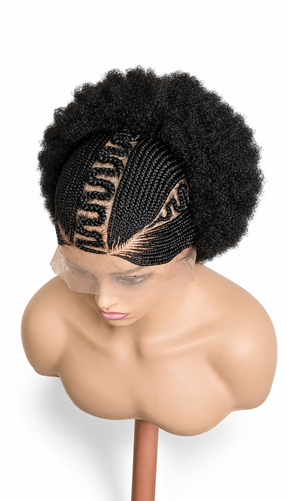 Cornrows/Afro Wig BW-0012