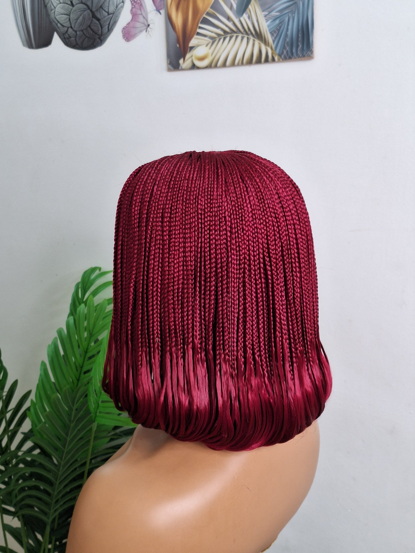 Bob braided wig gluelesswig wig