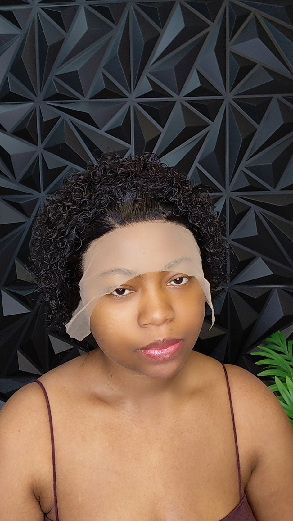 Pixie 💯 Human hair gluless wig