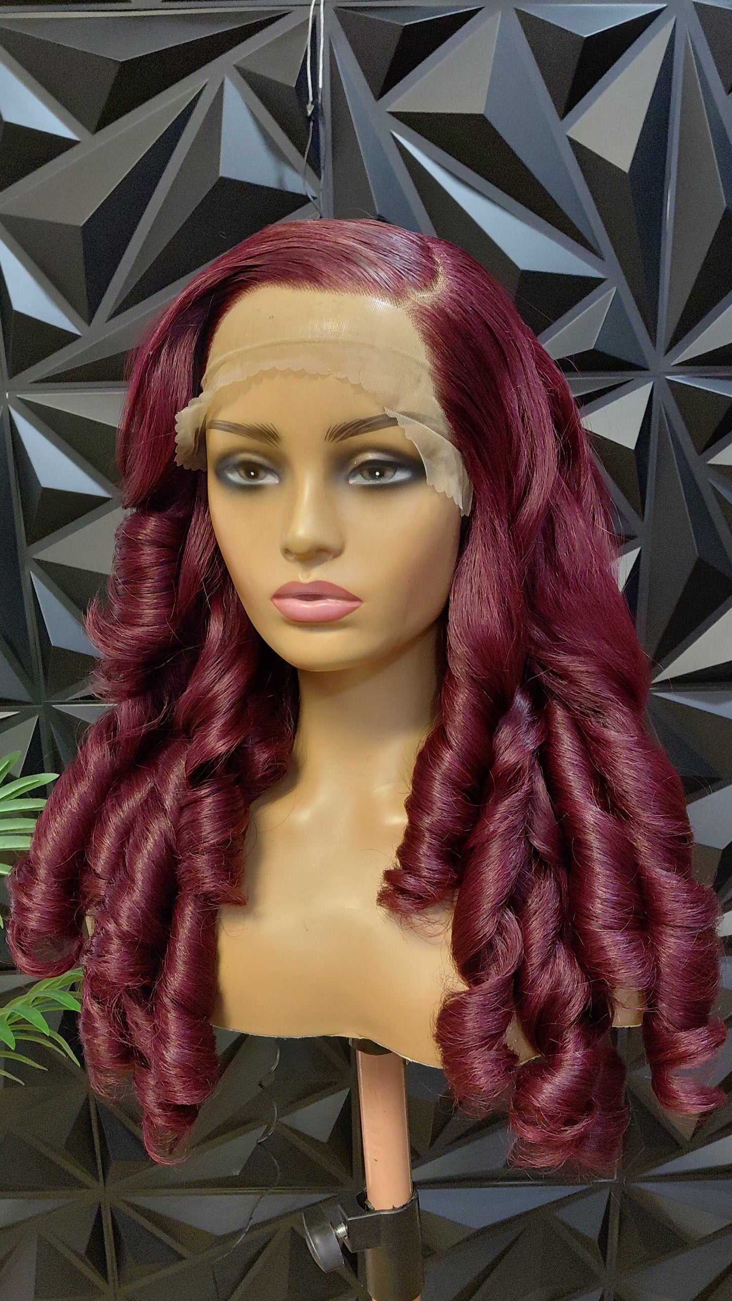Royal Burgundy Bounce Blended Wig