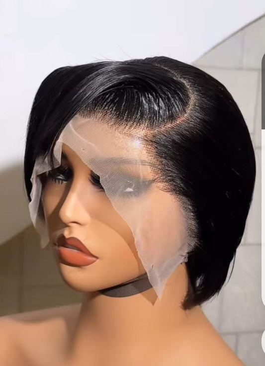 💯 Human hair gluless wig