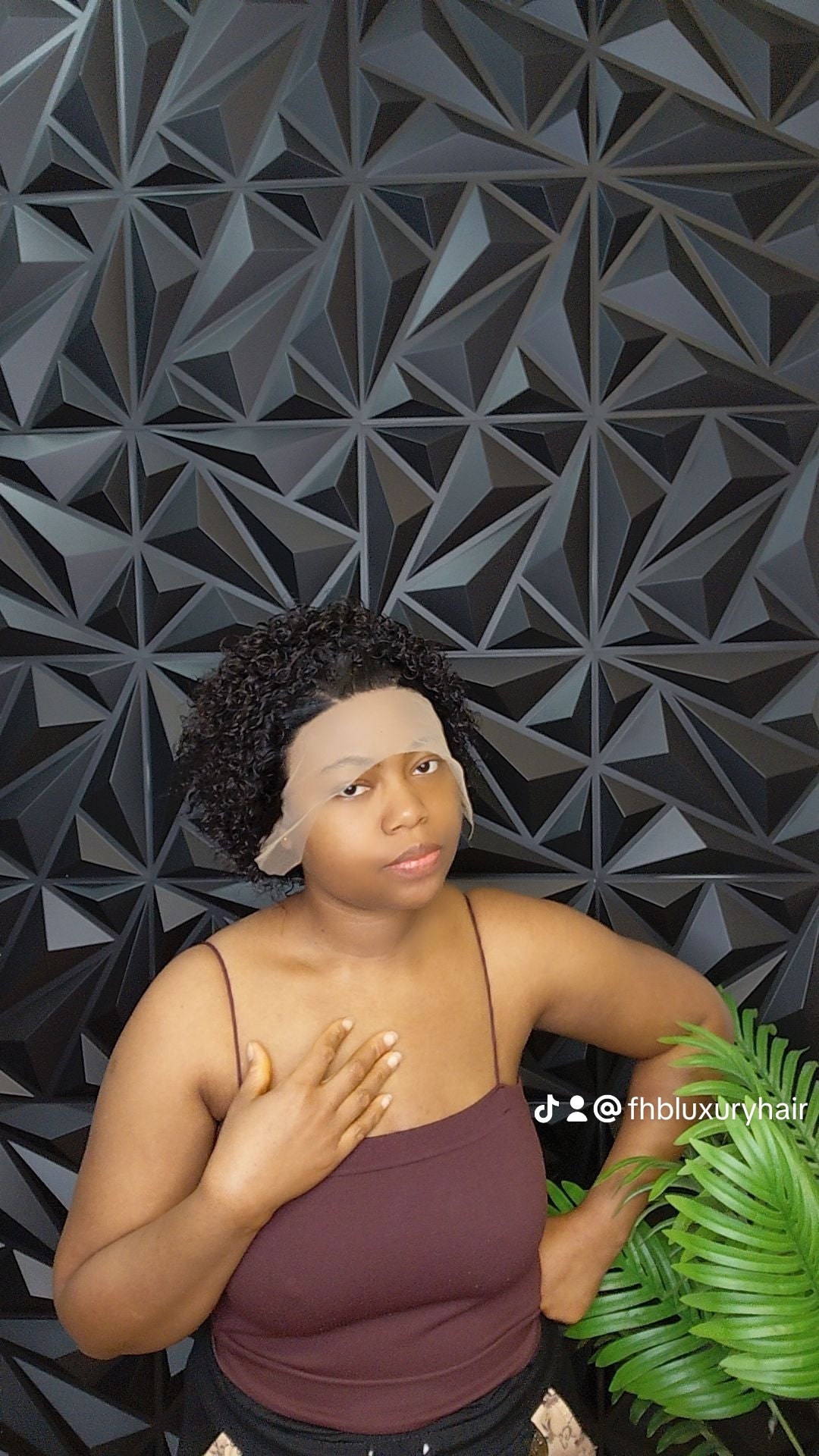 Pixie 💯 Human hair gluless wig
