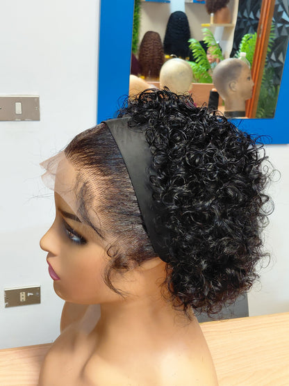 FHB Pixie cut Band Wig With Frontal