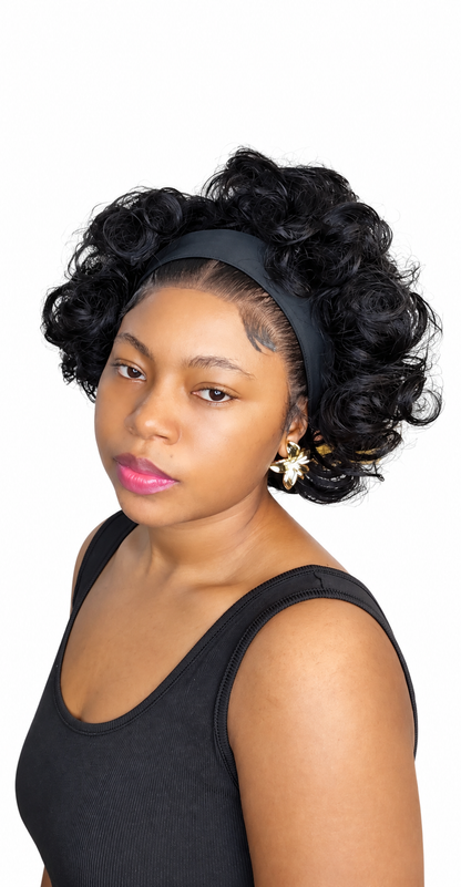 FHB Luxury Headband Wig – Voluminous Curly
