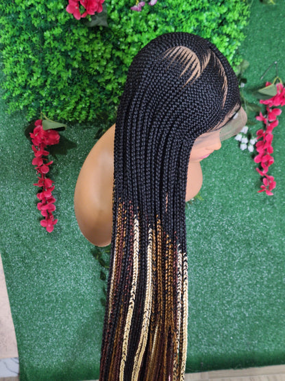 Cornrow braided wig BW-0015
