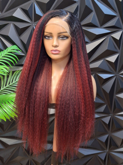 FHB Burgundy Yaki Luxe ❤️✨