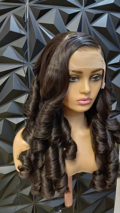 Luxury Chocolate Bounce Blended Wig