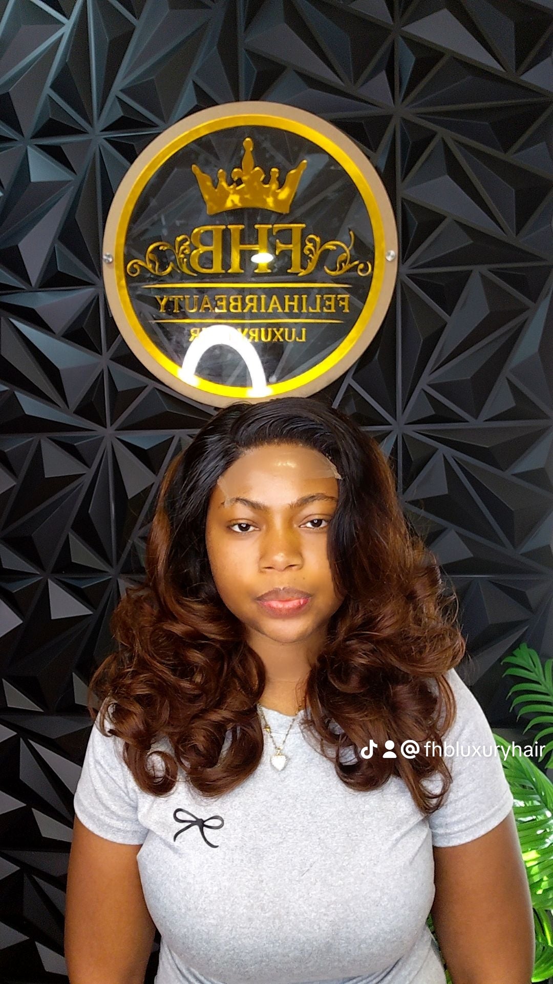 FHB Caramel Bounce Luxe Wig