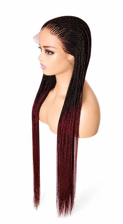 BW-006- Cornrow braided wig