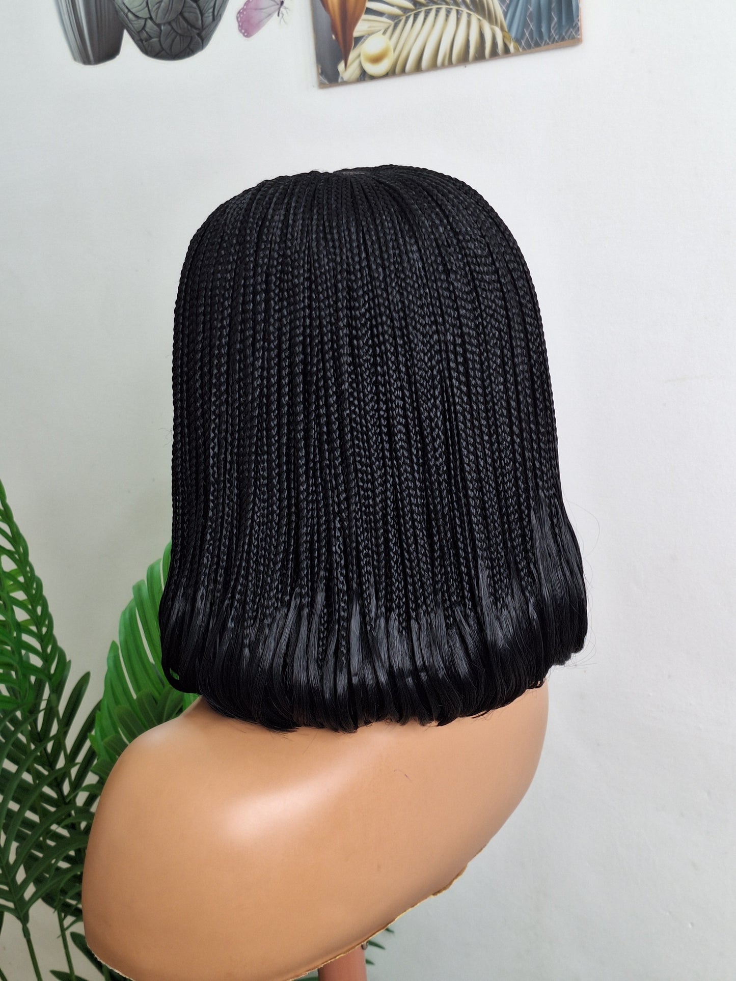 Bob braided wig gluelesswig wig