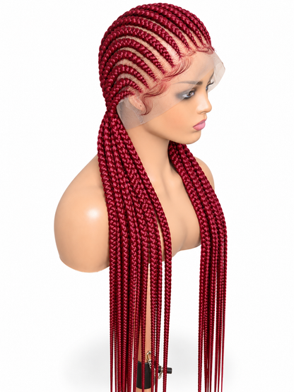 FHB All-Back Cornrow Braided Wig ❤️