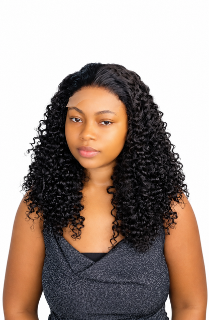 FHB Pixie curls 16" with 5x5 closure