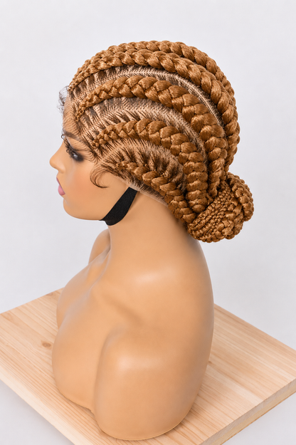 Cornrow braided wig BW-0013