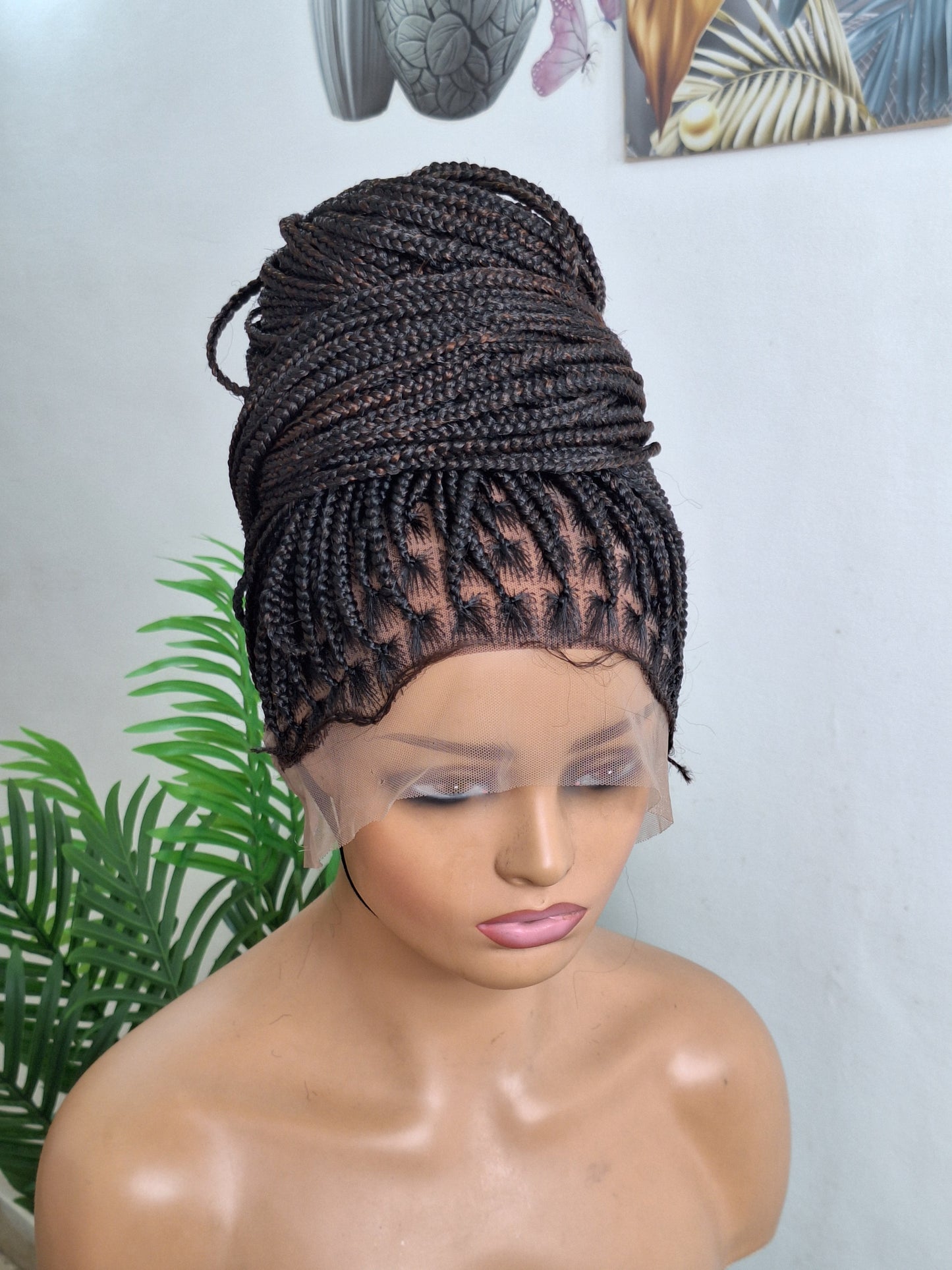 Knotless braided wig