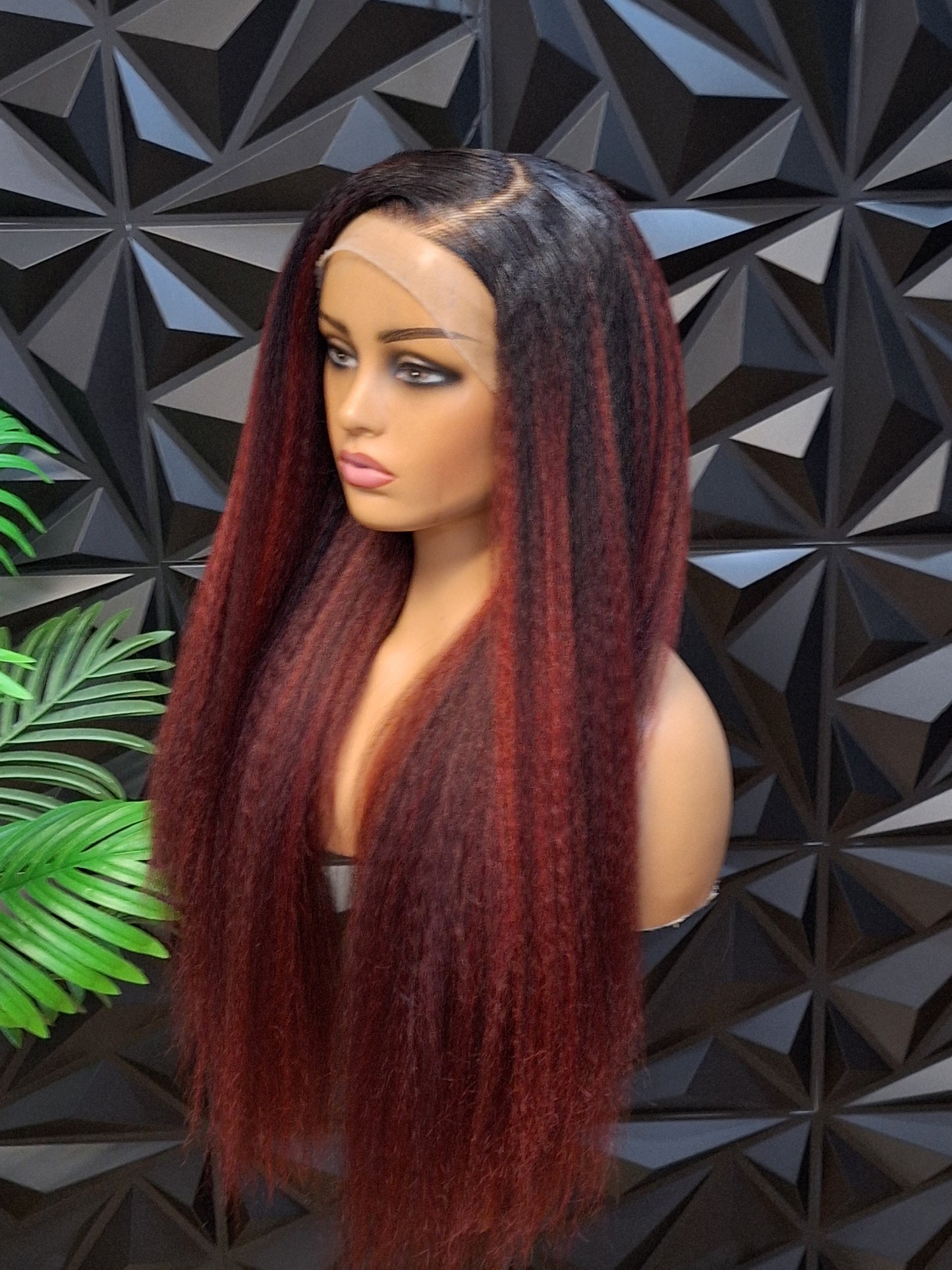 FHB Burgundy Yaki Luxe ❤️✨