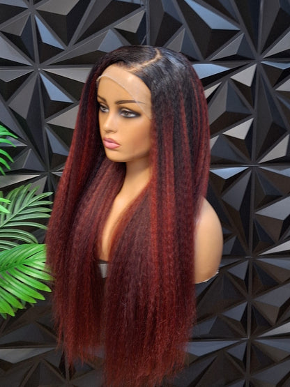FHB Burgundy Yaki Luxe ❤️✨