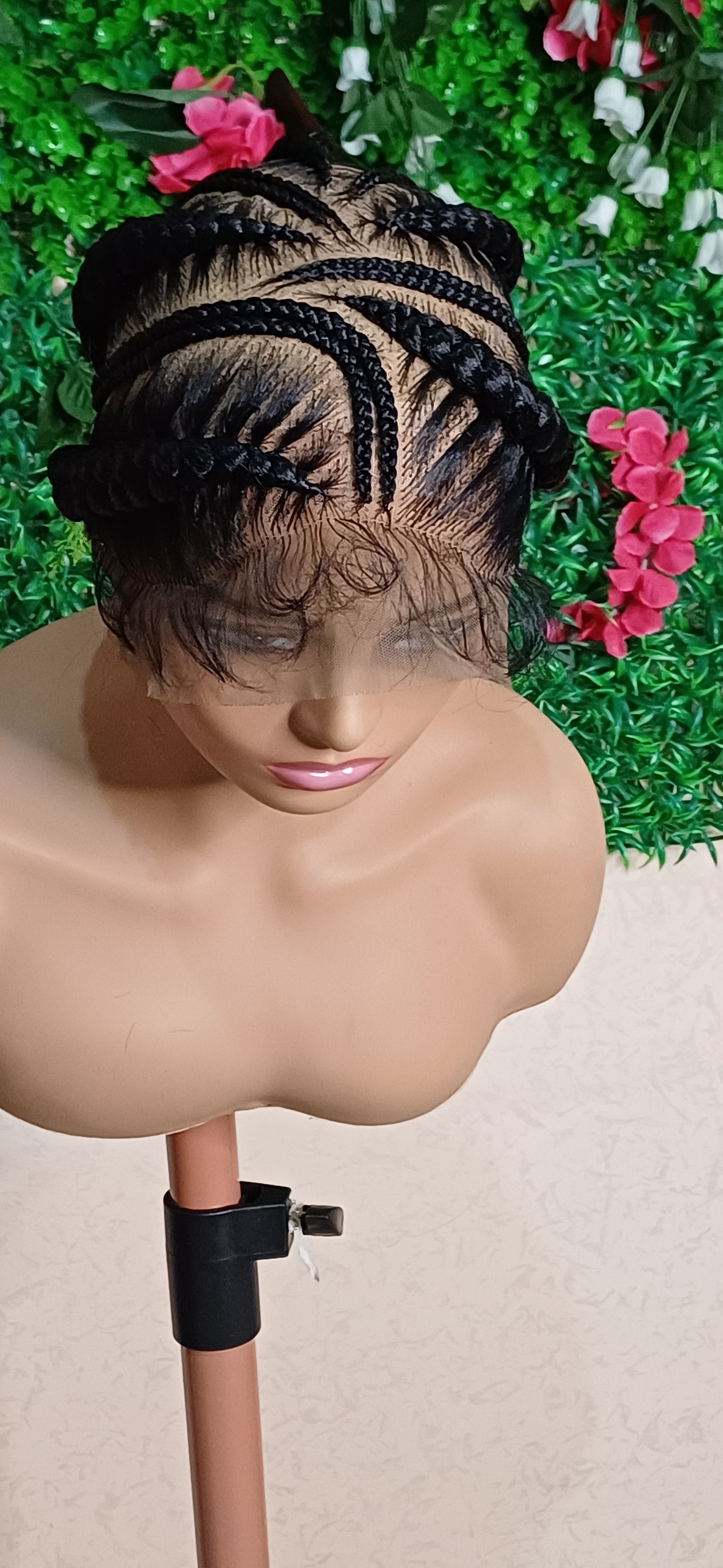 Cornrows gluless wig