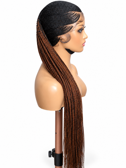 FHB Luxury Cornrows Braided Wig