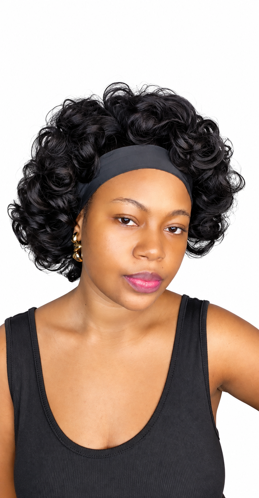 FHB Luxury Headband Wig – Voluminous Curly
