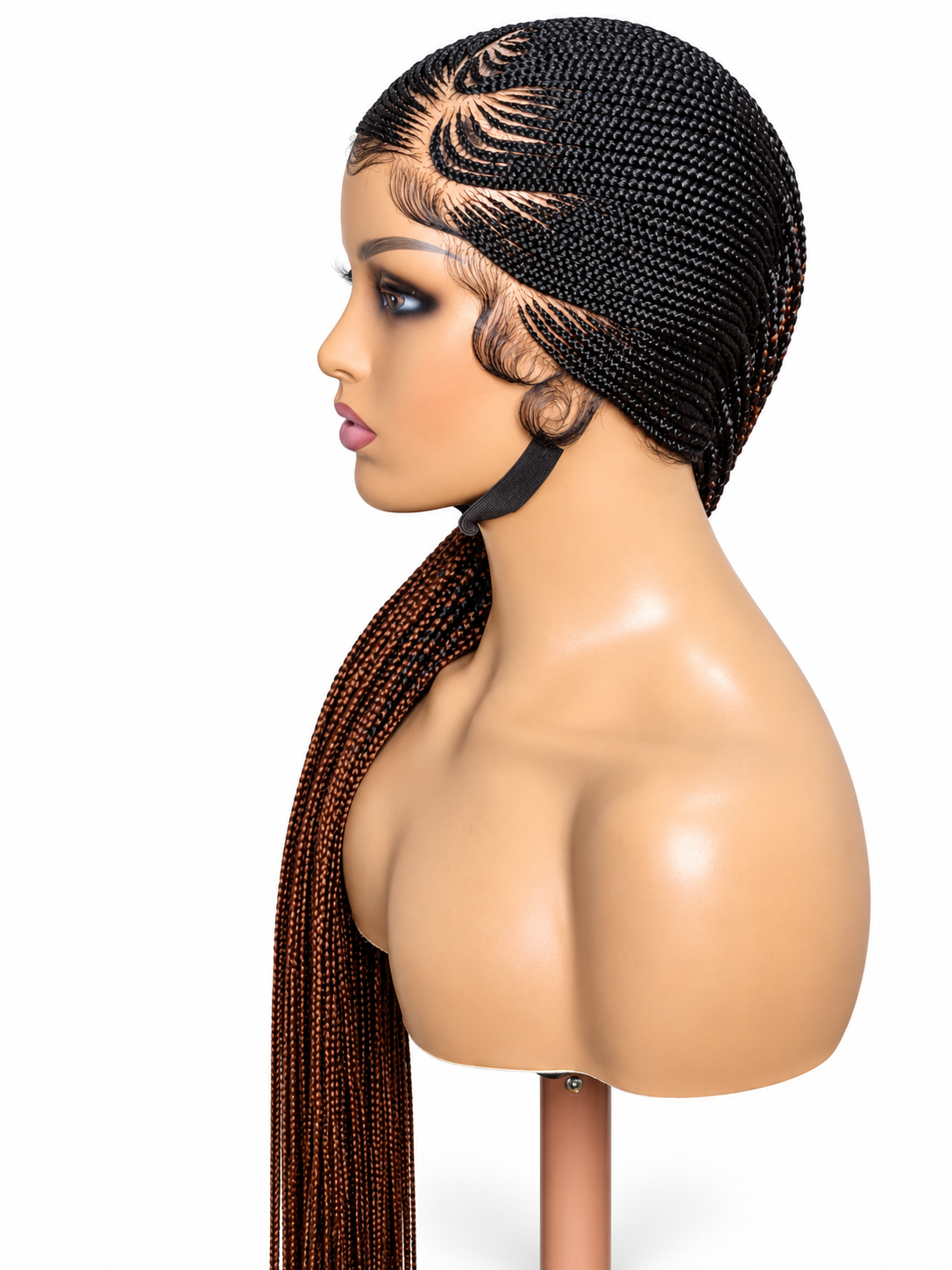 FHB Luxury Cornrows Braided Wig
