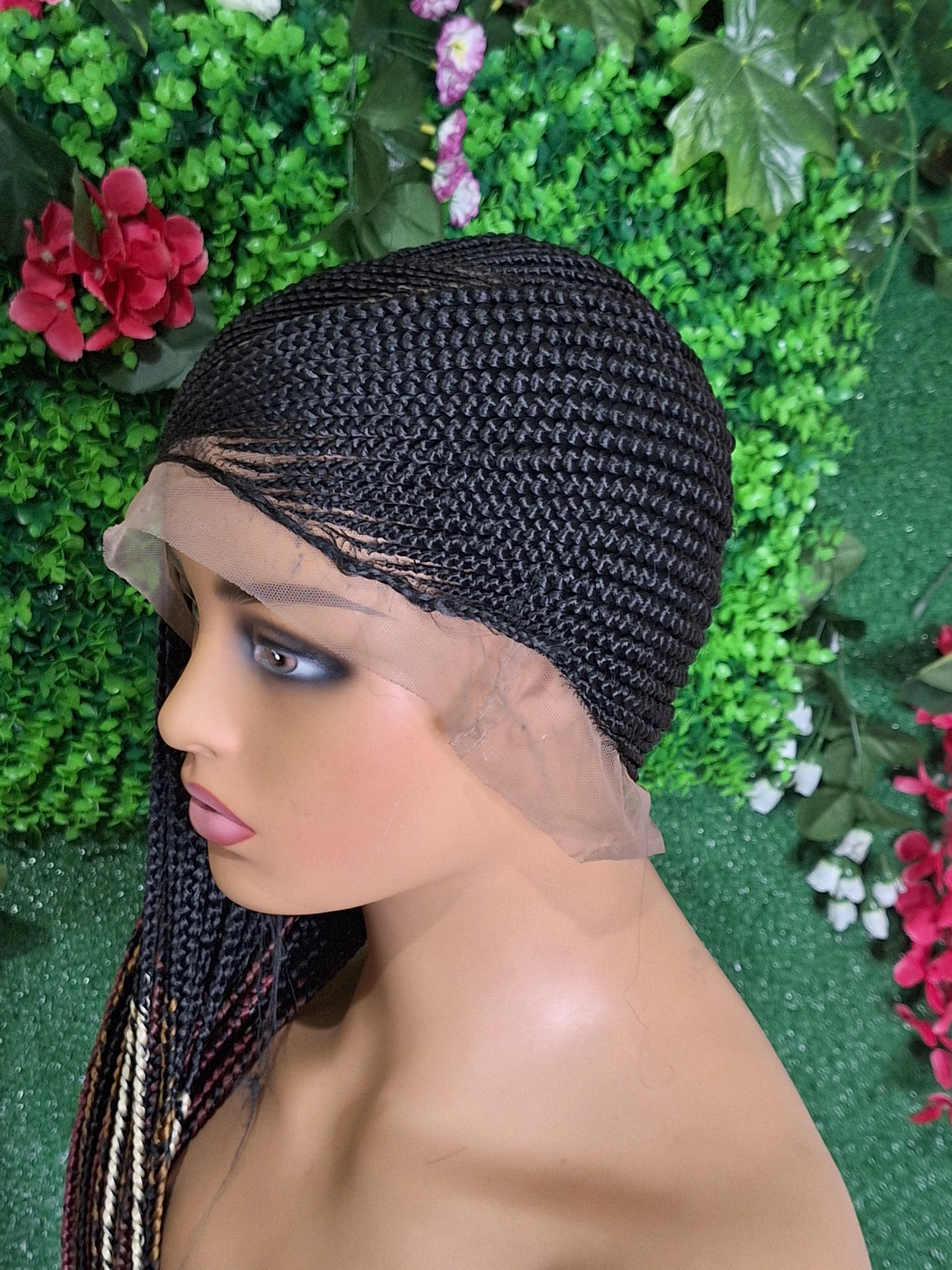 Cornrow braided wig BW-0015