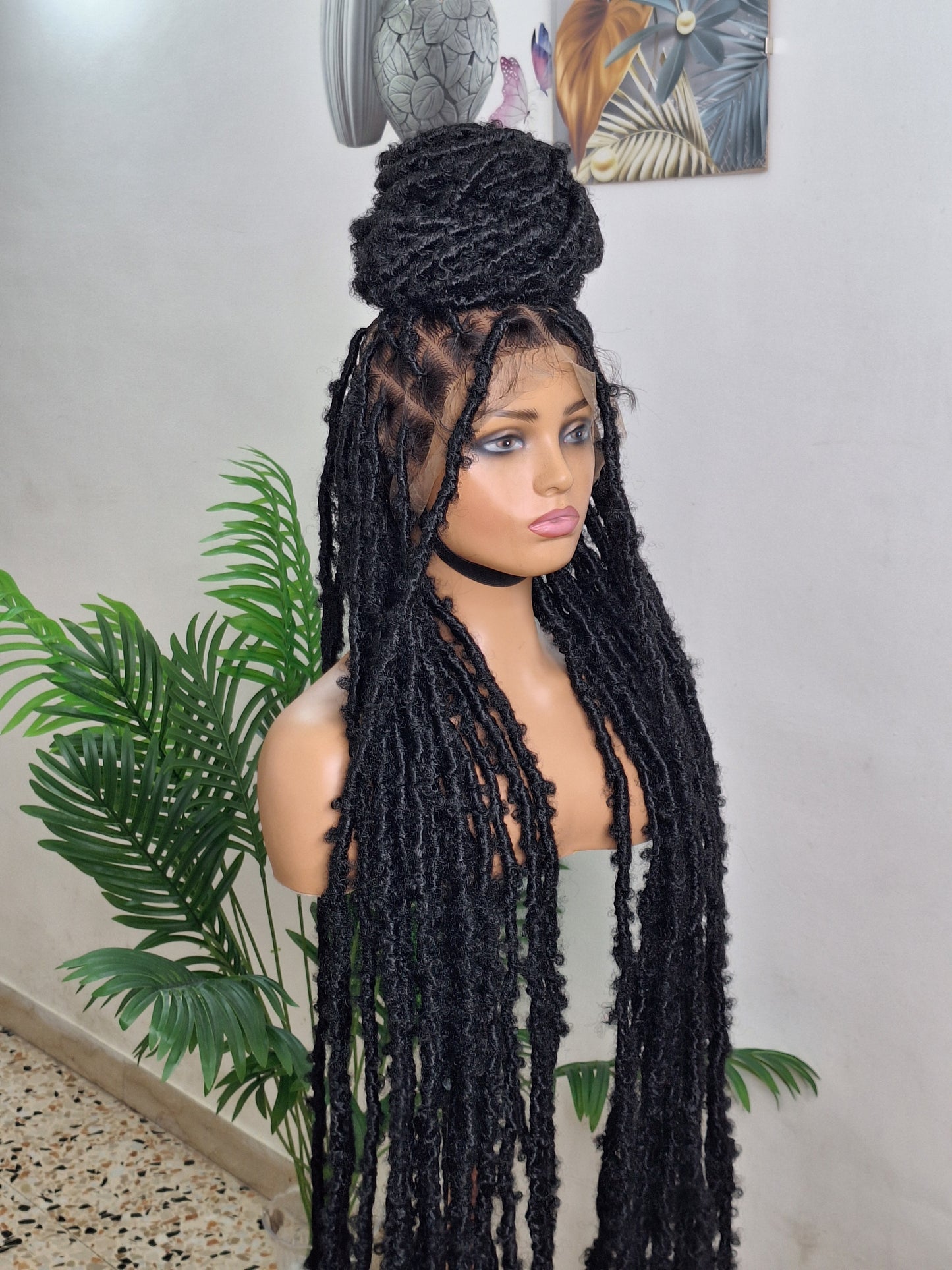 Dreadlocks braided wig