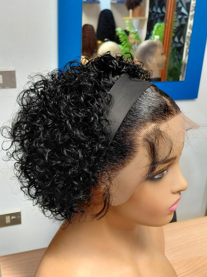 FHB Pixie cut Band Wig With Frontal